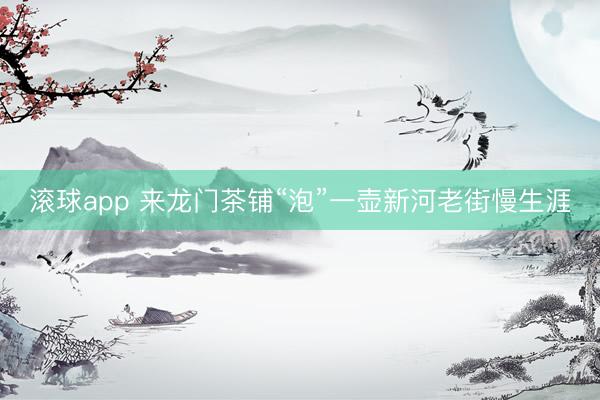 滚球app 来龙门茶铺“泡”一壶新河老街慢生涯