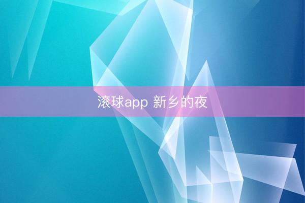 滚球app 新乡的夜