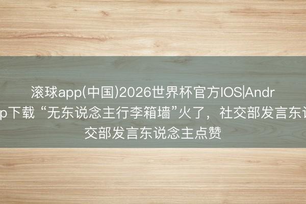 滚球app(中国)2026世界杯官方IOS|Android手机app下载 “无东说念主行李箱墙”火了，社交部发言东说念主点赞