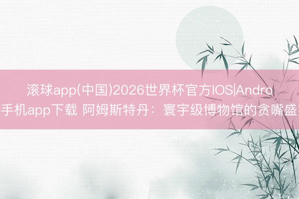 滚球app(中国)2026世界杯官方IOS|Android手机app下载 阿姆斯特丹：寰宇级博物馆的贪嘴盛宴