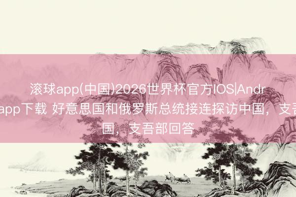 滚球app(中国)2026世界杯官方IOS|Android手机app下载 好意思国和俄罗斯总统接连探访中国，支吾部回答