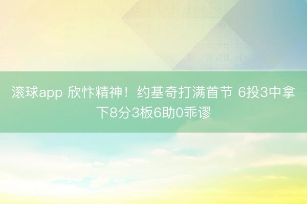 滚球app 欣忭精神！约基奇打满首节 6投3中拿下8分3板6助0乖谬