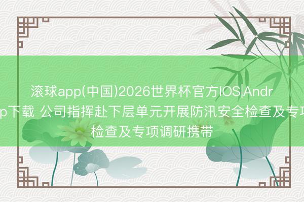 滚球app(中国)2026世界杯官方IOS|Android手机app下载 公司指挥赴下层单元开展防汛安全检查及专项调研携带