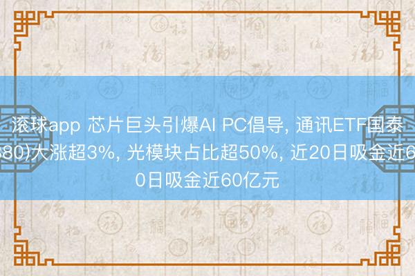 滚球app 芯片巨头引爆AI PC倡导， 通讯ETF国泰(515880)大涨超3%， 光模块占比超50%， 近20日吸金近60亿元